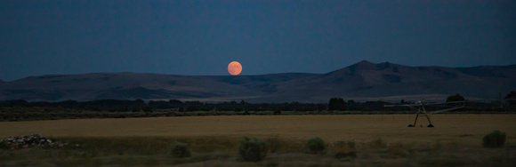 As the landscape changed from mountains to desert, the moon lit up the night sky as we approached the City of Rocks.