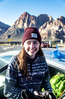 Hazel Cramer in the Pine Creek parking lot