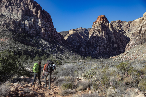 Hiking into the Canyon